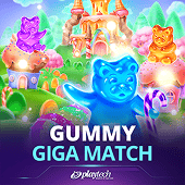 Gummy Giga Match slot icon with candies