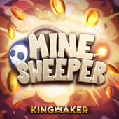 Minesweeper style game icon with a grid